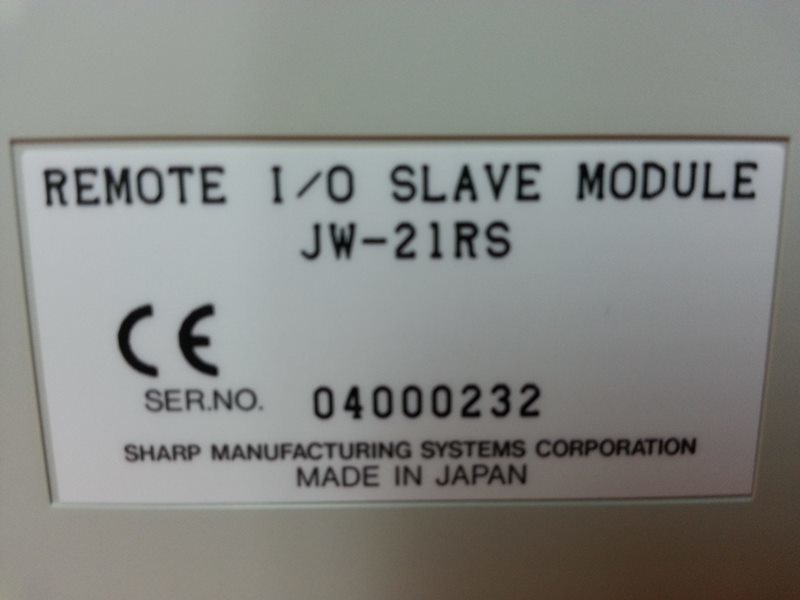 SHARP JW-21RS REMOTE I/O SLAVE MODULE New in box - PLC DCS SERVO Control  MOTOR POWER SUPPLY IPC ROBOT